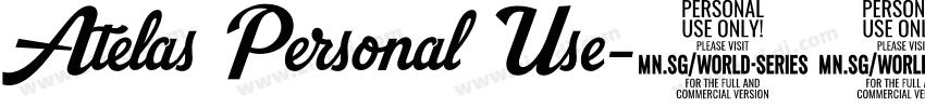 Atelas Personal Use字体转换